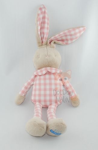  lapin vichy rose blanc beige 